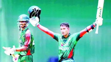 রেকর্ড গড়ে জিতল যুবারা