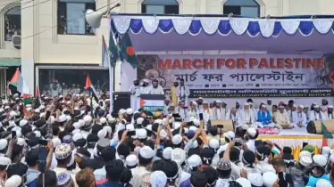 ভোলায় ’মার্চ ফর প্যালেস্টাইন’ কর্মসূচিতে হাজারো মানুষের ঢল