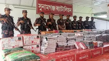 দুই কোটি টাকার ভারতীয় শাড়ি, জিরা ও কসমেটিকস জব্দ
