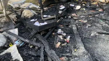 আবু সাঈদের ‘স্বপ্ন’ আগুনে পুড়ে ছাই:  ক্ষয়ক্ষতির পরিমান ৫ লাখ টাকা