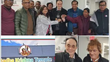 মিশিগানে ’ও’ রাধা কৃষ্ণ টেম্পল’ ভবনের চাবি গ্রহণ