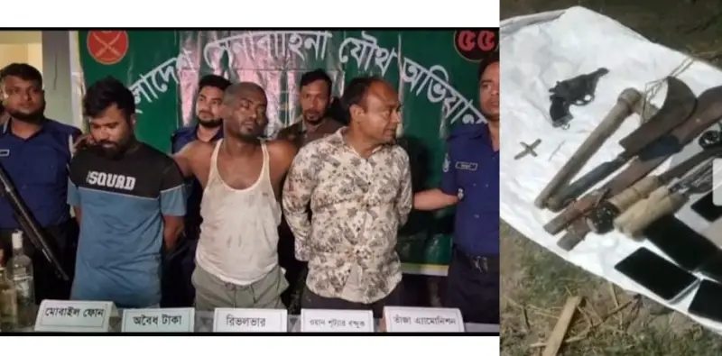 সেনা অভিযানে সন্ত্রাসী গ্রেনেড বাবুর সামরিক শাখা প্রধান কালা তুহিনসহ গ্রেফতার ৩, গোলাবারুদ উদ্ধার সেনা অভিযানে সন্ত্রাসী গ্রেনেড বাবুর সামরিক শাখা প্রধান কালা তুহিনসহ গ্রেফতার ৩, গোলাবারুদ উদ্ধার