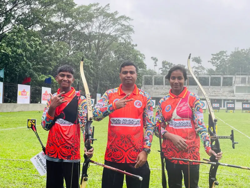 ৭ম জাতীয় যুব আর্চারী চ্যাম্পিয়নশিপে চুয়াডাঙ্গার দলগত মিশ্র ইভেন্টে ব্রোঞ্জ পদক অর্জন ৭ম জাতীয় যুব আর্চারী চ্যাম্পিয়নশিপে চুয়াডাঙ্গার দলগত মিশ্র ইভেন্টে ব্রোঞ্জ পদক অর্জন