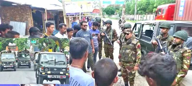 নীলফামারীতে সামগ্রিক নিরাপত্তায় সেনাবাহিনীর টহল জোড়দার নীলফামারীতে সামগ্রিক নিরাপত্তায় সেনাবাহিনীর টহল জোড়দার