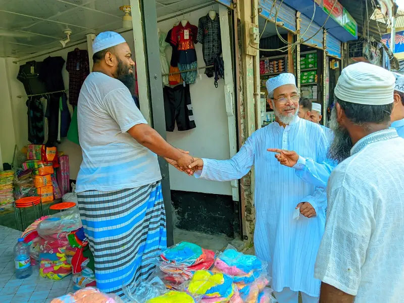 জামায়াতের এমপি প্রার্থীর গণসংযোগ জামায়াতের এমপি প্রার্থীর গণসংযোগ