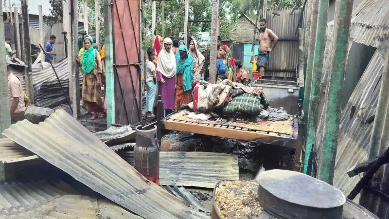 সরিষাবাড়ীতে আগুনে পুড়ে ছাই তিন কৃষকের স্বপ্ন সরিষাবাড়ীতে আগুনে পুড়ে ছাই তিন কৃষকের স্বপ্ন