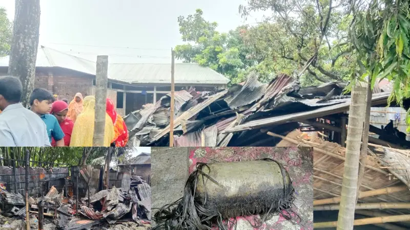 নীলফামারীতে গ্যাস সিলিন্ডার বিস্ফোরণে পুড়ল আট বসতঘর নীলফামারীতে গ্যাস সিলিন্ডার বিস্ফোরণে পুড়ল আট বসতঘর