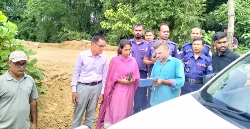 রাঙামাটিতে অবৈধভাবে বালু উত্তোলন, ভ্রাম্যমান আদালতের জরিমানা