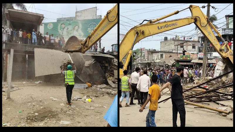 কুমিল্লায় ঢাকা-চট্টগ্রাম মহাসড়কের পাশে অবৈধ স্থাপনা উচ্ছেদ কুমিল্লায় ঢাকা-চট্টগ্রাম মহাসড়কের পাশে অবৈধ স্থাপনা উচ্ছেদ