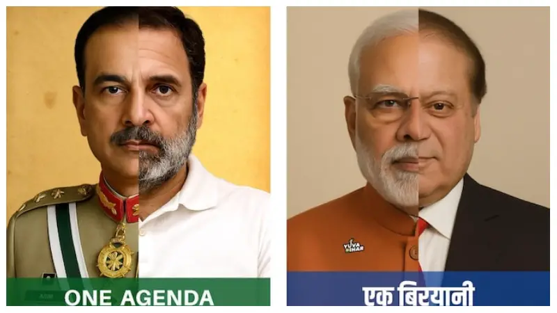 পাকিস্তানের সাথে তুলনা করে রাহুল গান্ধী ও মোদীর পোস্টার ভাইরাল পাকিস্তানের সাথে তুলনা করে রাহুল গান্ধী ও মোদীর পোস্টার ভাইরাল