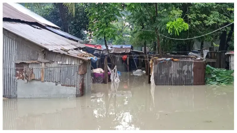 নিম্নচাপের প্রভাবে বেড়িবাঁধ ভেঙে হাজারো পরিবার পানিবন্দী নিম্নচাপের প্রভাবে বেড়িবাঁধ ভেঙে হাজারো পরিবার পানিবন্দী