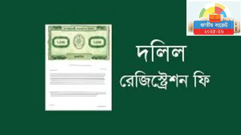 দারুণ সুখবর! নতুন বাজেটে দলিল রেজিস্ট্রেশন ফি কমানোর সিদ্ধান্ত, জমি ক্রেতাদের মুখে স্বস্তির হাসি! দারুণ সুখবর! নতুন বাজেটে দলিল রেজিস্ট্রেশন ফি কমানোর সিদ্ধান্ত, জমি ক্রেতাদের মুখে স্বস্তির হাসি!