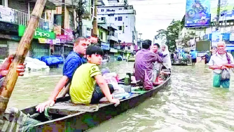 আবার প্লাবিত সিলেট আবার প্লাবিত সিলেট