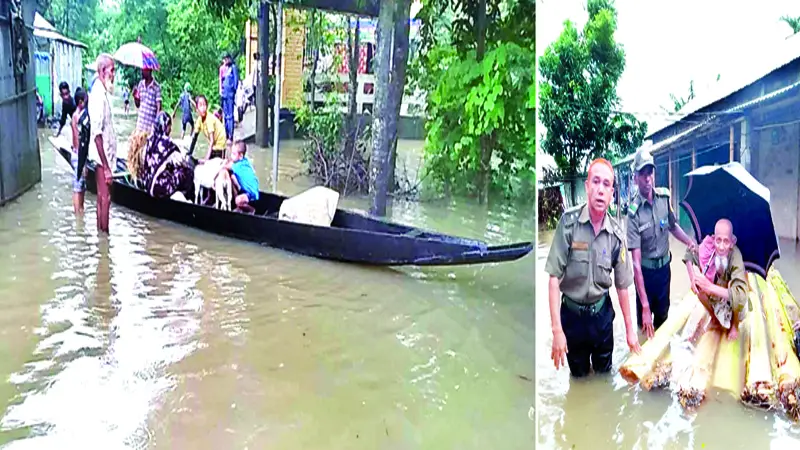 সিলেটে নতুন এলাকা প্লাবিত সিলেটে নতুন এলাকা প্লাবিত