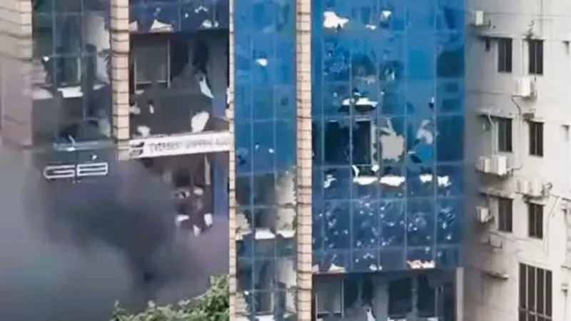 গানবাংলা টেলিভিশন ভবনে ভাঙচুর