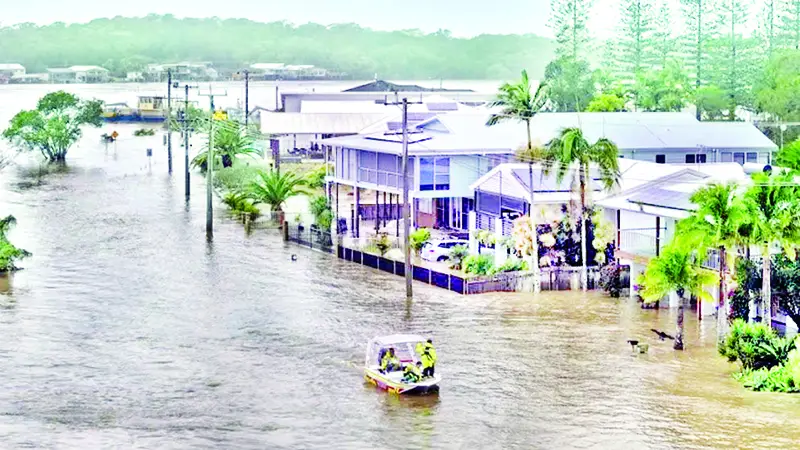 অস্ট্রেলিয়ায় রেকর্ড বৃষ্টিতে বন্যা অস্ট্রেলিয়ায় রেকর্ড বৃষ্টিতে বন্যা