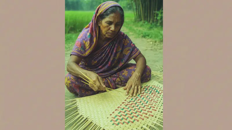 হারিয়ে যাচ্ছে ঠাকুরগাঁওয়ের শীতলপাটি, নিঃশব্দে মুছে চলছে একটি গ্রামের পরিচয়