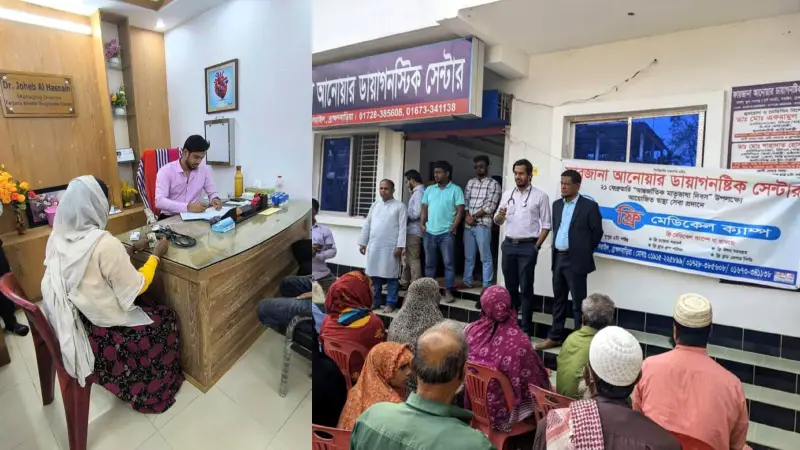 সরাইলে হতদরিদ্র মানুষদের বিনামূল্যে চিকিৎসা দিচ্ছে গরীবের ডাক্তার খ্যাত জোহেব সরাইলে হতদরিদ্র মানুষদের বিনামূল্যে চিকিৎসা দিচ্ছে গরীবের ডাক্তার খ্যাত জোহেব