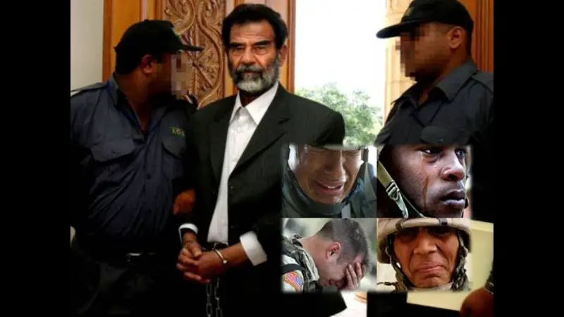 সাদ্দাম হোসেনের ফাঁসির সময়ে কেঁদেছিলেন যে মার্কিন সৈন্যরা! সাদ্দাম হোসেনের ফাঁসির সময়ে কেঁদেছিলেন যে মার্কিন সৈন্যরা!