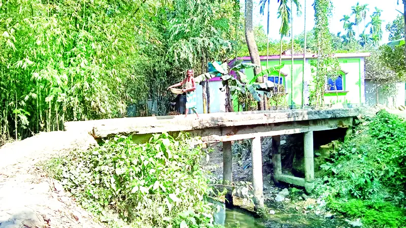 হোসেনপুরে সেতু এখন মরণ ফাঁদ হোসেনপুরে সেতু এখন মরণ ফাঁদ