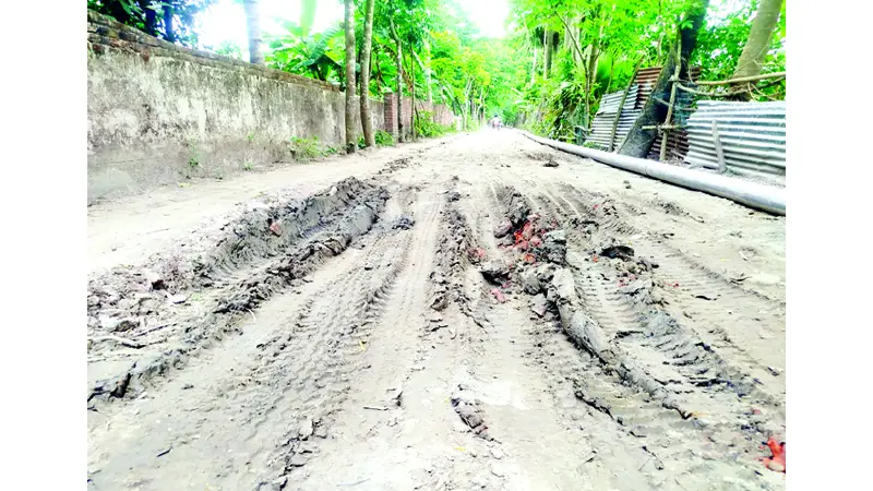 বাকেরগঞ্জে কুদেরহাট সড়কের বেহাল দশা বাকেরগঞ্জে কুদেরহাট সড়কের বেহাল দশা