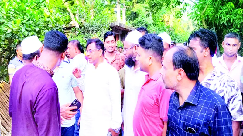মুকসুদপুরে বিএনপি নেতা সেলিমুজ্জামানের গণসংযোগ