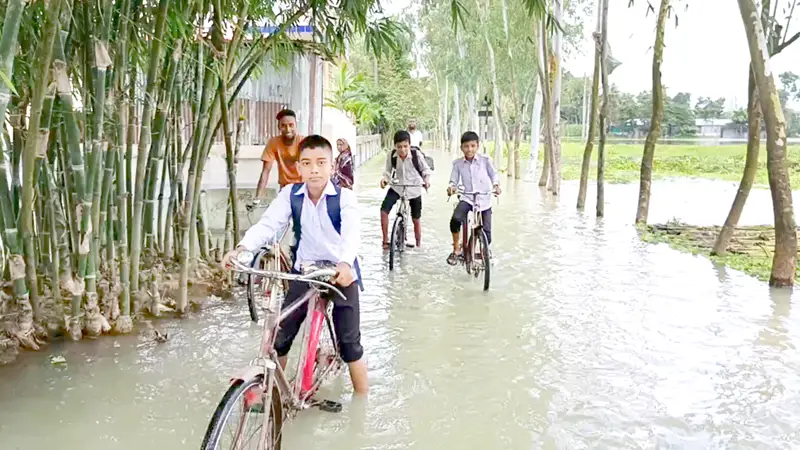 তিস্তার পানি কমলেও নিম্নাঞ্চল প্লাবিত