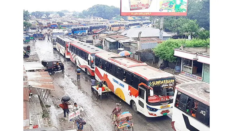 যাত্রী ও যানবাহনের অতিরিক্ত চাপ যাত্রী ও যানবাহনের অতিরিক্ত চাপ