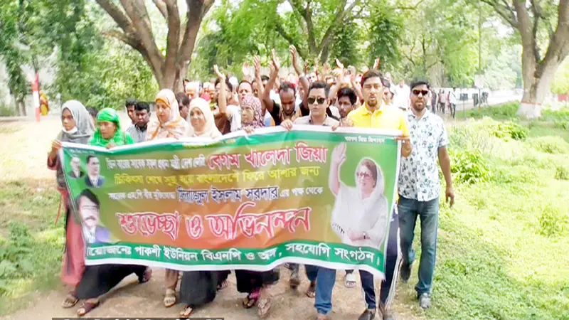 পাকশীতে বিএনপির আনন্দ মিছিল ও সমাবেশ পাকশীতে বিএনপির আনন্দ মিছিল ও সমাবেশ