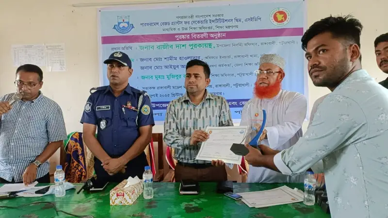 রাঙ্গাবালীতে শিক্ষার্থীদের মাঝে পুরস্কার বিতরণ