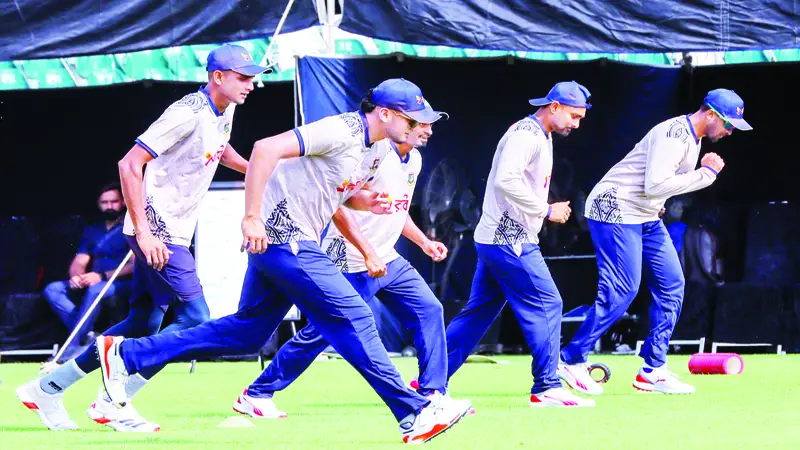 বাংলাদেশ দলের অনুশীলনে সাকিব