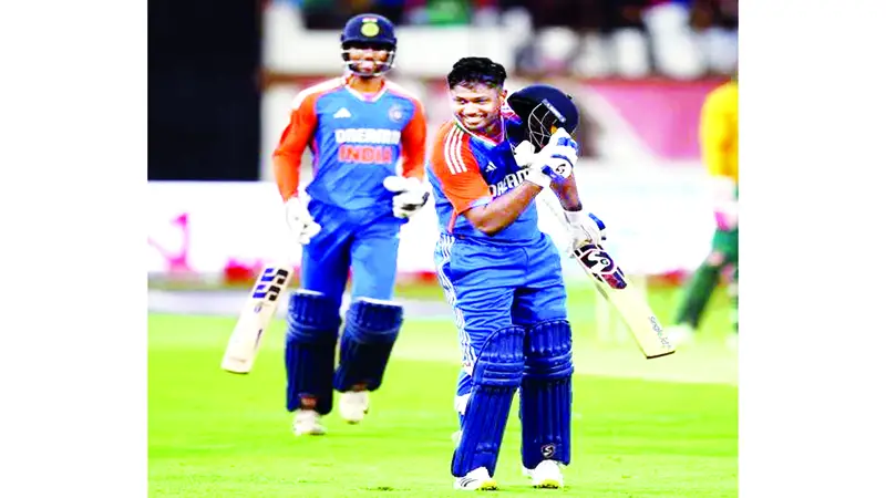 স্যামসনের রেকর্ড সেঞ্চুরিতে ভারতের দাপুটে জয় স্যামসনের রেকর্ড সেঞ্চুরিতে ভারতের দাপুটে জয়
