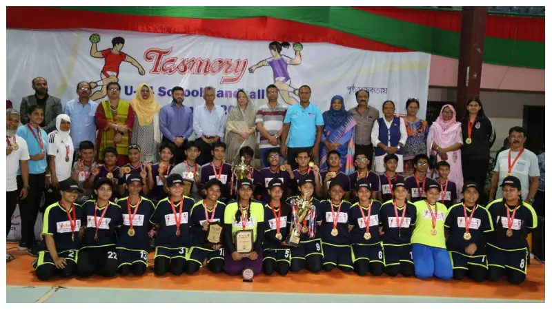 স্কুল হ্যান্ডবলে চ্যাম্পিয়ন সানিডেল-ভিকারুননিসা স্কুল হ্যান্ডবলে চ্যাম্পিয়ন সানিডেল-ভিকারুননিসা