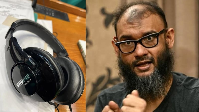 সংসদের হেডফোন ব্যবহার করে কান থেকে মাথা পর্যন্ত ব্যথা এমপি আরমানের