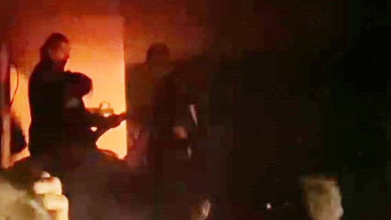 শায়েস্তাগঞ্জে জুতার শোরুমে ভয়াবহ অগ্নিকান্ড