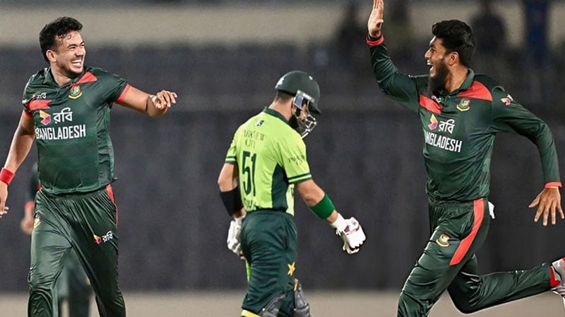 পাকিস্তানের বিপক্ষে শ্বাসরুদ্ধকর লড়াইয়ে বাংলাদেশের সিরিজ জয়