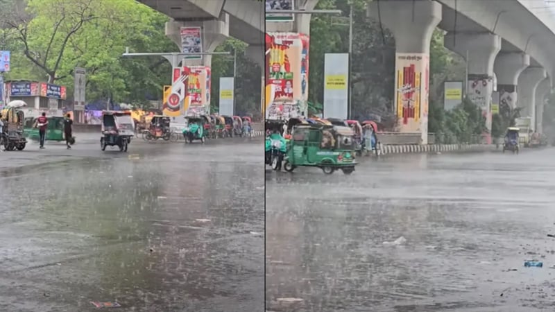 ঈদের আগের দিন ঢাকায় ঝড়-বৃষ্টি