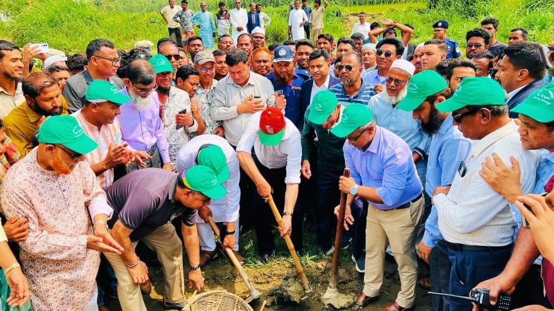 ইসলামপুরে জিয়া খাল পুনঃখনন কাজের উদ্বোধন