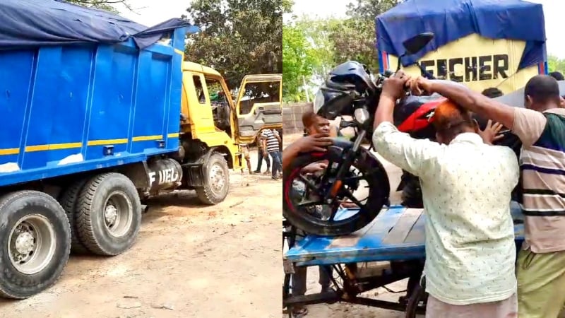 রাজশাহীতে বালুবাহী ট্রাকের ধাক্কায় বাইক আরোহী চাচা-ভাতিজা নিহত