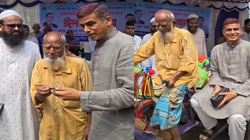 প্রতিমন্ত্রী ফরহাদ হোসেন আজাদের মানবিকতা: ভ্যান চুরির ২ ঘণ্টার মধ্যেই নতুন ভ্যান পেলেন বৃদ্ধ চালক