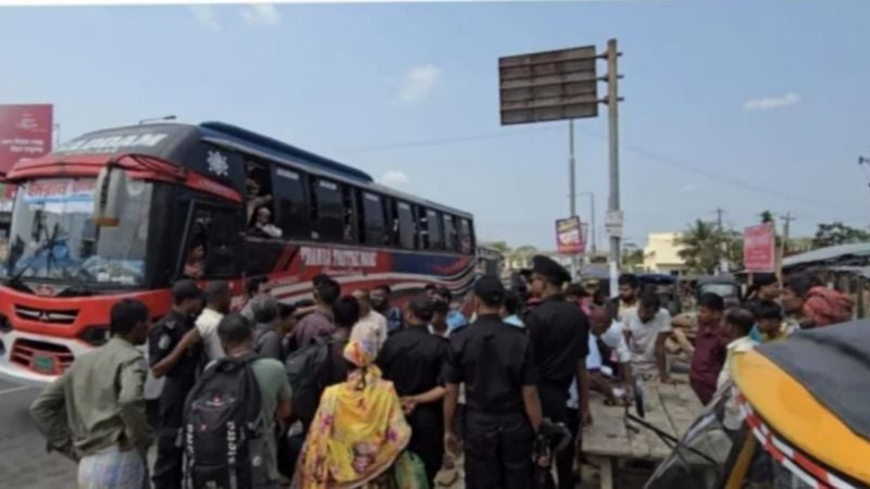 অতিরিক্ত ভাড়া আদায় দুমকীতে সাকুরাসহ ৪ পরিবহনে জরিমানা
