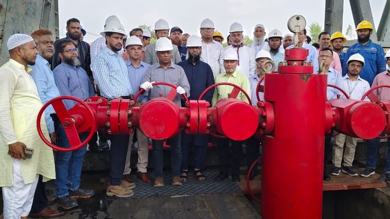 কুমিল্লায় গ্যাস ক্ষেত্রের ৫ নম্বর কূপ উদ্বোধন, মজুদ রয়েছে ৪০ বিলিয়ন ঘনফুট গ্যাস