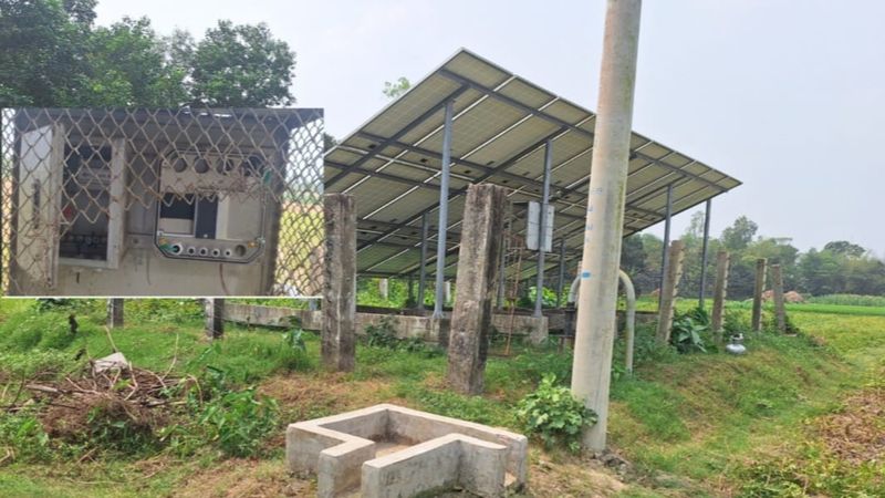 কচুয়ায় সোলার স্কীমের মালামাল চুরি