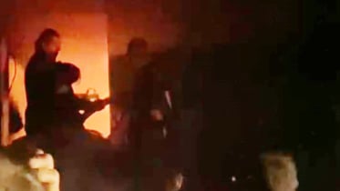 শায়েস্তাগঞ্জে জুতার শোরুমে ভয়াবহ অগ্নিকান্ড