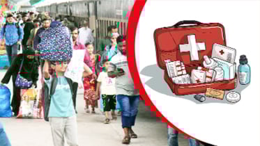 ঈদে বাড়ি ফেরায় স্বাস্থ্য সচেতনতা