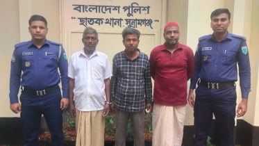 সুনামগঞ্জে পুলিশের বিশেষ অভিযানে ৩ আসামি গ্রেফতার