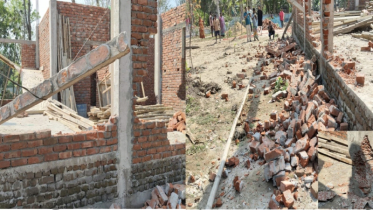 দাউদকান্দিতে চাঁদা না দেওয়ায় নির্মাণাধীন স্থাপনা ভাঙচুরের অভিযোগ