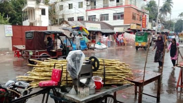মাগুরায় বৃষ্টিতে ঈদ বাজারে ক্রেতা-বিক্রেতাদের দুর্ভোগ