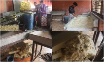 ঠাকুরগাঁওয়ে লাখ টাকা জরিমানা করেও থামেনি অস্বাস্থ্যকর পরিবেশে সেমাই উৎপাদন