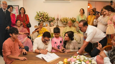 তিন সন্তানের উপস্থিতিতে আমির খানের তৃতীয় বিয়ে সম্পন্ন তিন সন্তানের উপস্থিতিতে আমির খানের তৃতীয় বিয়ে সম্পন্ন